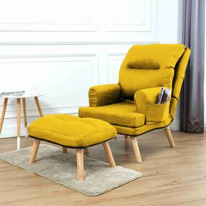 Liegesessel Sessel Relaxsessel Nemo mit Fußhocker Rückenlehne 5-stufig einstellbar seitliche Fächer, Farbe: Solo 257