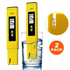 2 Stück PH Wert Wasser Messgerät Digital Messer Tester Trinkwasser, Schwimmbad, Aquarium oder Labor