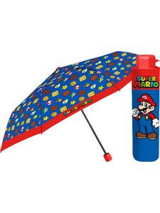P:OS Schule Taschenschirm Super Mario Regenschirme 100% Polyester Superhelden RT_Schirme