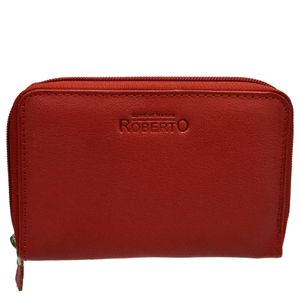 flevado Schmale leichte Damengeldbörse Leder praktisch handliches Design Brieftasche Portemonnaie