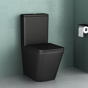 Mai & Mai Stand-WC 112T aus Keramik spülrandloses-WC matt schwarz 36x63x82cm bodenstehende-Toilette inkl.Spülkasten Mai & Mai Stand-WC 112T aus Keramik spülrandloses-WC matt schwarz 36x63x82cm bodenstehende-Toilette inkl.Spülkasten