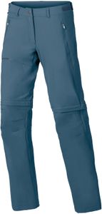 VAUDE Farley Stretch Zip-Off T-Zip Hose Damen blue grey Größe EU 38 | S