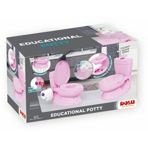 Siva WC Potty pink pädagogisches Töpfchen Dolu Toilettentrainer Kinderklo ab 18 Monate