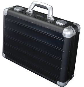 ALUMAXX Attaché-Koffer "VENTURE" Laptopfach schwarz matt (ohne Inhalt)