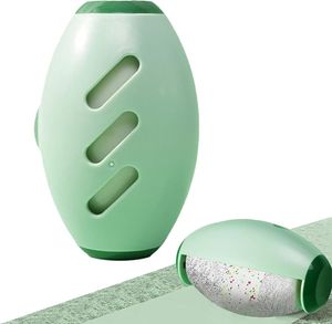 Waschbarer tragbarer Aufkleber, Tierhaarentferner Fusselrolle, Waschbare klebrige Gel Fusselrolle Ball für Haustier Haar, Wiederverwendbarer (Weiß)