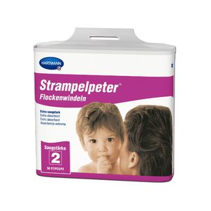 Hartmann Strampelpeter® nadýchané plienky - 56 kusov - 2 kvapky | balenie (56 kusov)