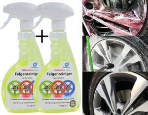 Höllenfürst Alu- Felgenreiniger 2x0,5L =1l Premium Aluminium Felgen-Reiniger Auto, KFZ, Motorrad