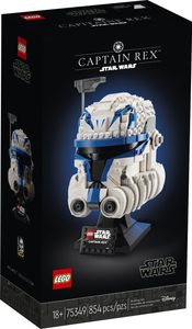 LEGO 75349 Star Wars Captain Rex Helm Set, The Clone Wars Modell Sammlerstück für Erwachsene, 2023 Serie, Erinnerungsstück und Geschenk-Idee