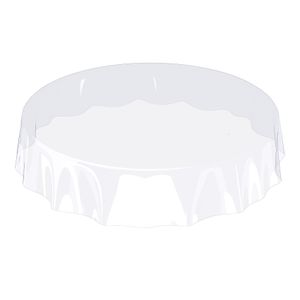 Tischdecke Klara Transparent Transparent Robust Wasserabweisend Rund 140 cm
