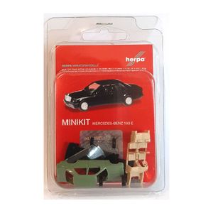 Herpa 012409-006 MiniKit Mercedes Benz 190E grün Maßstab 1:87