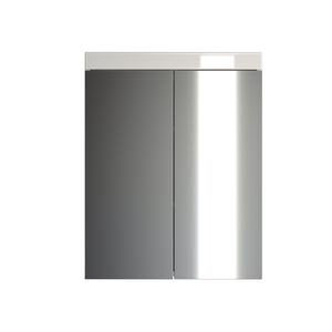 trendteam Koupelnová zrcadlová skříňka Amanda White Melamin/Bílý vysoký lesk Hluboká zásuvka 60 x 77 x 17 cm