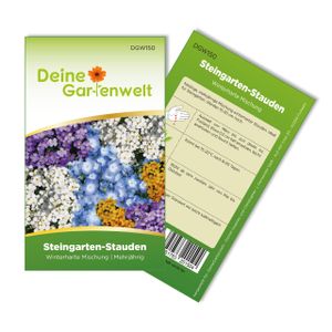 Steingarten-Stauden Winterharte Mischung Samen - Steingartensamen - Blumensamen - Saatgut für 100 Pflanzen