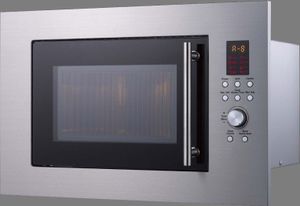 PKM Einbau Mikrowelle mit Grill LED-Display 23L Garraum MW900-23G-IN 900W