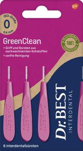 Dr.Best Interdental Green Clean gr.0 6Stk Dr.Best Interdental Green Clean gr.0 6Stk