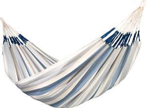 LA SIESTA Brisa, Hängende Hängematte, 200 kg, 3 Person(en), Polypropylen (PP), Blau, Grau, Weiß, Maschinenwäsche