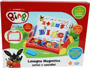 Bing Bunny Magnetische Tafel mit Zahlen und Buchstaben + Markierstift