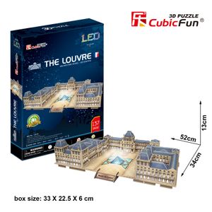 CubicFun- Puzzle 3D LED Museo del Louvre (CPA Toy Group Trading S.L. L517)  CUBICFUN