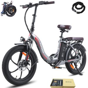 E-bike klapprad 20 zoll Akku 36 V 18 Ah 648 Wh Rostfreie Aluminiumlegierung Wasserdicht IPX5 bis zu 120 - 150 km Pedelec 7 Gang, Grau E-bike klapprad 20 zoll Akku 36 V 18 Ah 648 Wh Rostfreie Aluminiumlegierung Wasserdicht IPX5 bis zu 120 - 150 km Pedelec 7 Gang, Grau