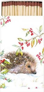 RP Kaminhölzer 45er Box Hedgehog in Winter – Igel erkundet den Schnee 11x6,3cm