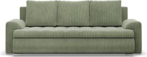Sofa 3-Sitzer  mit Schlaffunktion, Cord - Grün