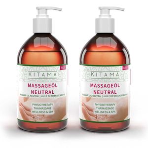 Kitama Massageöl Neutral (ohne Duft) 1-Liter für Physiotherapie Thai-Massage