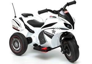 Kinder Elektro Trike Dreirad Future Design Motorrad Weiß ab 3 Jahren 