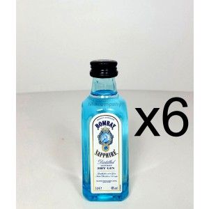 Bombay Sapphire Gin Minis - 6x 50ml (40% Vol)