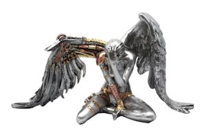 Gothic Deko Figur Steampunk Engel Schutzengel Skulptur Angel Elfen Feen