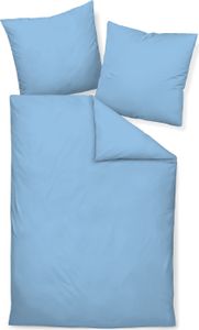 Traumschloss Mako-Satin Bettwäsche uni 155 x 220 cm hellblau UNI, unifarben