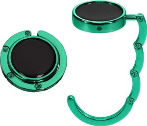 kwmobile Taschenhalter für Tisch - 2x Faltbare Antirutsch Handtaschenhalter Tisch Haken - Taschen Aufhänger - Geschenkidee Gadgets für Frauen -
