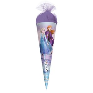 ROTH Geschenk-Schultüte klein Disney Frozen 35 cm rund Tüllverschluss Zuckertüte Schulanfang