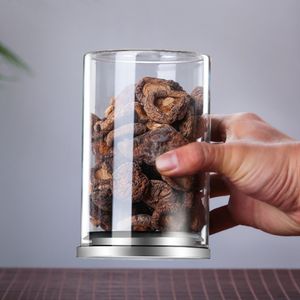 CMYBABEE Vorratsdose Glas 800ML, Höhe 12 cm, Vorratsglas mit Deckel, Kaffeebohnen Behälter, Müslidose, Frischhaltedose mit große Einfüllöffnung (M, 4 Stück)