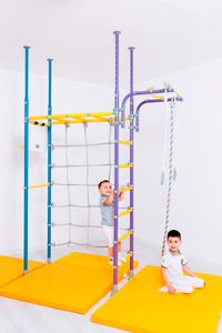 Sprossenwand kinderzimmer Kletterwand Turnwand Klettergerüst Turngeräte Kinder indoor mit Deckenmontage