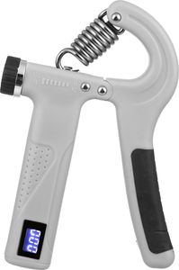Gymtek® prstová činka s funkciou počítania, tréner rúk, tréner úchopu, tréner svalov rúk, tréner predlaktia - odpor 10-100 kg - tréningové zariadenie pre domácu posilňovňu