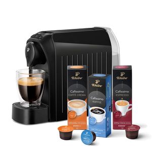 Tchibo Cafissimo "easy" Kaffeemaschine Kapselmaschine inkl. 30 Kapseln für Caffè Crema, Espresso und Kaffee, Schwarz