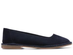 CLARKS Baleriny damskie Erin Stitch granatowe Veloursleder 36