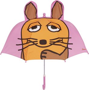 Playshoes - Regenschirm 3D für Kinder - Maus - Rosa, Onesize