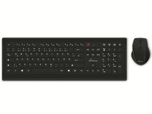 MediaRange MROS104 Tastatur-Maus-Set kabellos schwarz