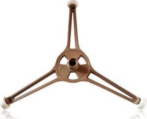Universal Drehkreuz für Mikrowellen-Drehteller | Mitnehmer [Ø - 18 cm] | Ersatz Antriebsteil mit 3 Rollen | Lagerkreuz für Mikrowelle mit Y-Telleraufnahme | passend für AEG, Siemens, Bosch, Severin