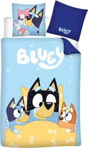 Bluey und Bingo Kinder Bettwäsche 2tlg. Set 135-140x200 65x65 100% Baumwolle