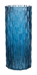 Vase - Blau - H 30 cm - Glas