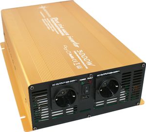 Spannungswandler 12V 230V Gold Reiner Sinus Wechselrichter : 3000 W