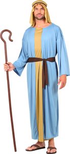 Kostüm Schäfer - Robe mit langer Weste, Gürtel, Kopfbedeckung Josef S - 48 -50 Herren