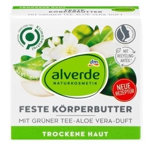 Alverde, Masło do ciała, aloes i zielona herbata, 40g (PRODUKT Z NIEMIEC)