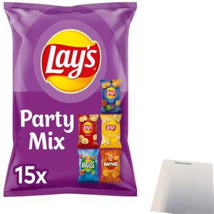 Lays Chips 15 Party Mix 5 Sorten (15x27,5g Beutel) + usy Block