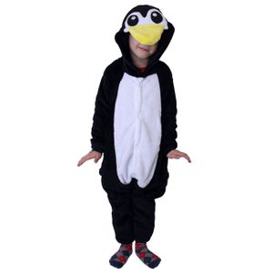 Pinguin XS Kinder Tierkostüme Schlafanzug Jumpsuit Onesie Overall zum Kuscheln, Spielen und wohlfühlen
