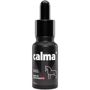 CALMA Hanföl für Pferde | Für alle Pferderassen | 100% pflanzlich | Schweizer Qualität | Vegan | mit hochwertigen MCT-Öl | 1000mg