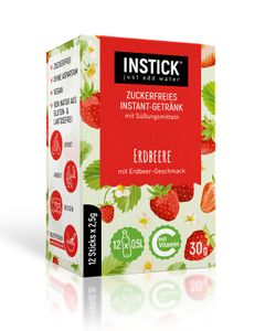 INSTICK Getränkepulver Erdbeere für 12 x 0,5 L pfandfrei