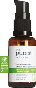 The Purest Solutions Vitamin B Komplex Serum (Niacinamid 10% + Vitamin B Komplex) - Anti-Sensibilisierung, Anti-Rötung, Regenerierung der Haut - Vegan