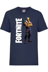 Raptor koszulka dzieci?ca Fortnite Battle Royal Epic Gamer Gift, 7-8 lata - 128 / Ciemnoniebieski